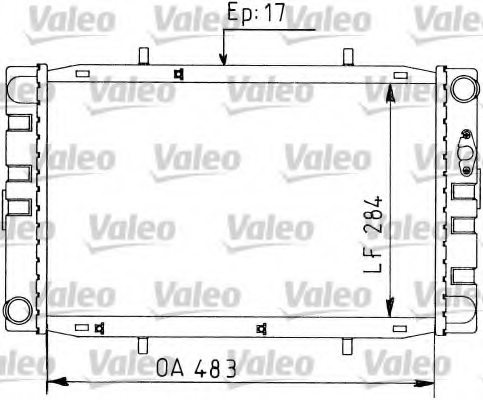 VALEO 730593 Radiator, engine cooling